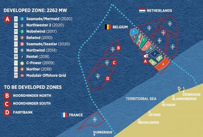 Produkcja energii na belgijskich morskich farmach wiatrowych za duża; turbiny musiały z...