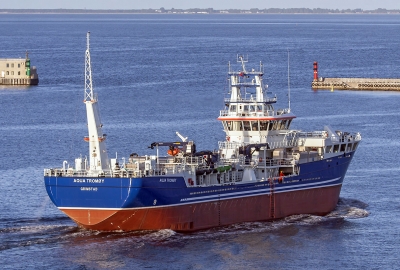 Aqua Tromøy - statek do przewozu żywych ryb przekazany przez stocznię Crist
