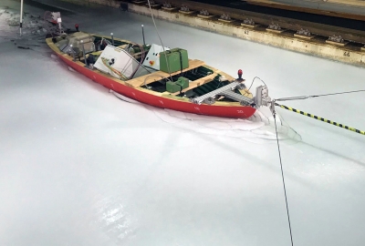 Lodołamacze dla Szczecina po próbach w lodowym basenie modelowym [VIDEO]