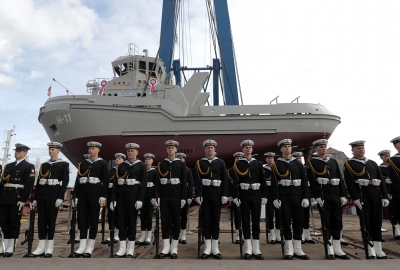 Remontowa Shipbuilding SA zwodowała nowy holownik dla Marynarki Wojennej