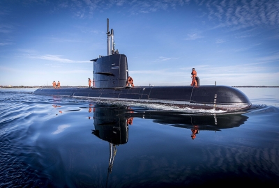 Zmodernizowany okręt podwodny Gotland już w próbach morskich