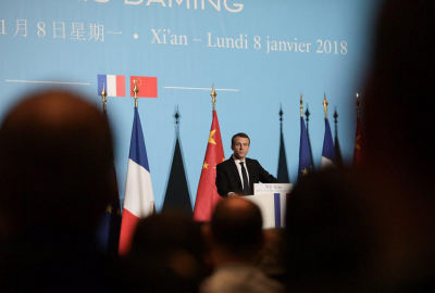 Prezydent Macron za współpracą Chin i UE w ramach inicjatywy Pasa i Szla...