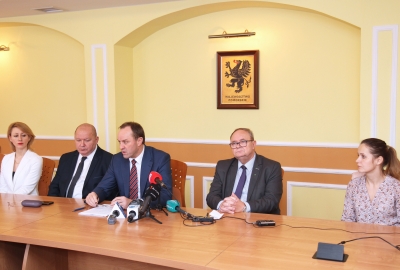 Zarząd Województwa Pomorskiego zwołał 19 grudnia 2018 r. specjalną konferencję prasową, podczas której poinformował o swojej decyzji (Fot.: Natalia Kłopotek-Główczewska)