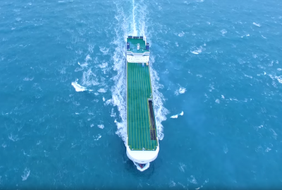 Próby morskie nowego giganta zbudowanego dla DFDS [VIDEO]