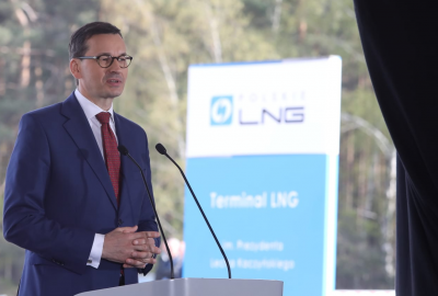 Morawiecki: rozbudowa terminalu LNG w Świnoujściu obniży cenę gazu dla wszystkich odbio...