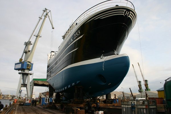 W stoczni Nauta Hull zwodowano szósty w tym roku kadłub statku rybackiego
