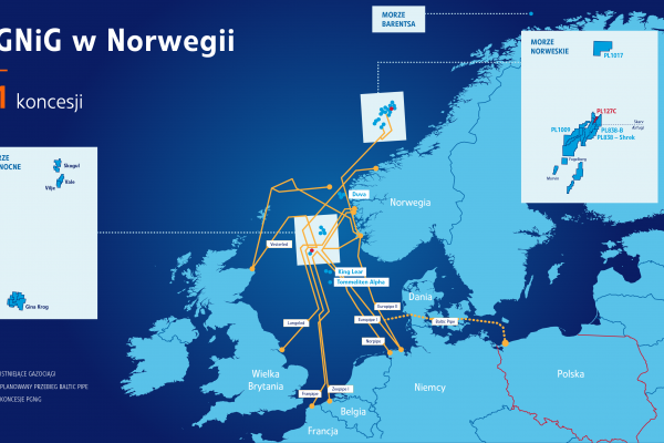 PGNiG ma już 31 koncesji na Norweskim Szelfie Kontynentalnym