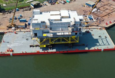 Konstrukcja pokładów podstacji MFW Arcadis Ost 1 przekazana przez Mostostal Pomorze