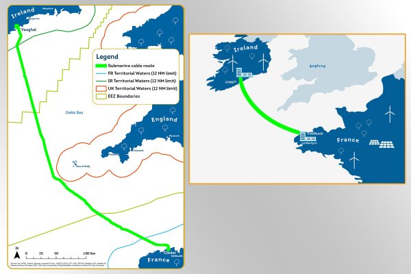 Francję i Irlandię połączy podmorski kabel energetyczny ''Celtycki Interkonektor'' - po...