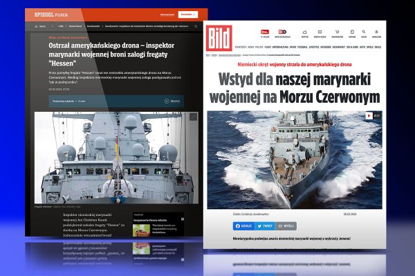 Media w Niemczech: ''Blamaż niemieckiej marynarki wojennej''; fregata Hessen bliska zes...