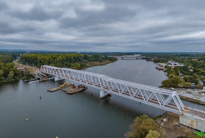 Szczecin: Pierwsze pociągi przejechały przez nowy most na Regalicy