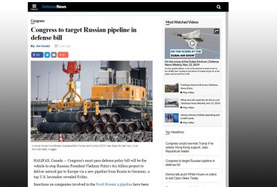 Szef komisji Senatu USA: sankcje na Nord Stream 2 w projekcie ustawy o b...