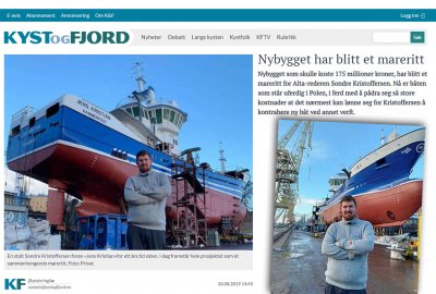 Norweski armator chce dokończyć budowę zamówionego w Polsce sejnera w Norwegii