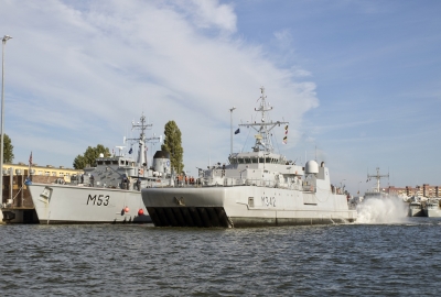 Natowskie okręty opuściły Port Wojenny w Świnoujściu