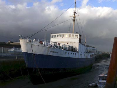Bembridge jeszcze w Anglii. Stoi na dnie, bo akurat jest odpływ