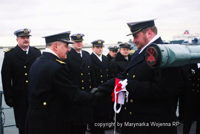 Nowy dowódca ORP „Grom" 