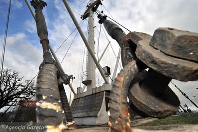 Maszt ze statku s/s "Kapitan K. Maciejewicz"