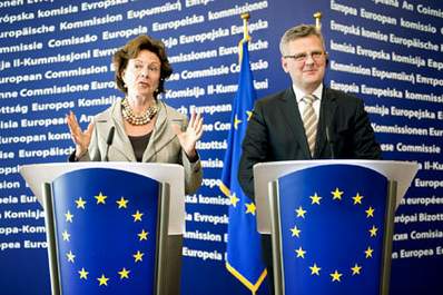 Neelie Kroes i Aleksander Grad