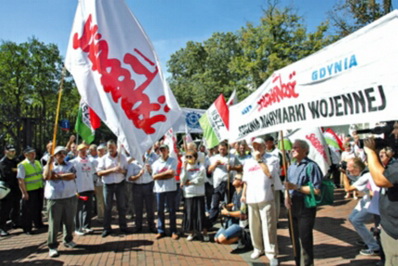 Protest stoczniowców