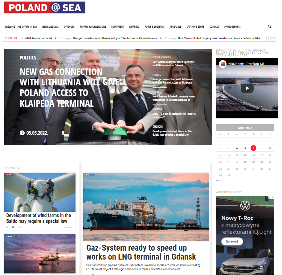Poland at Sea portal