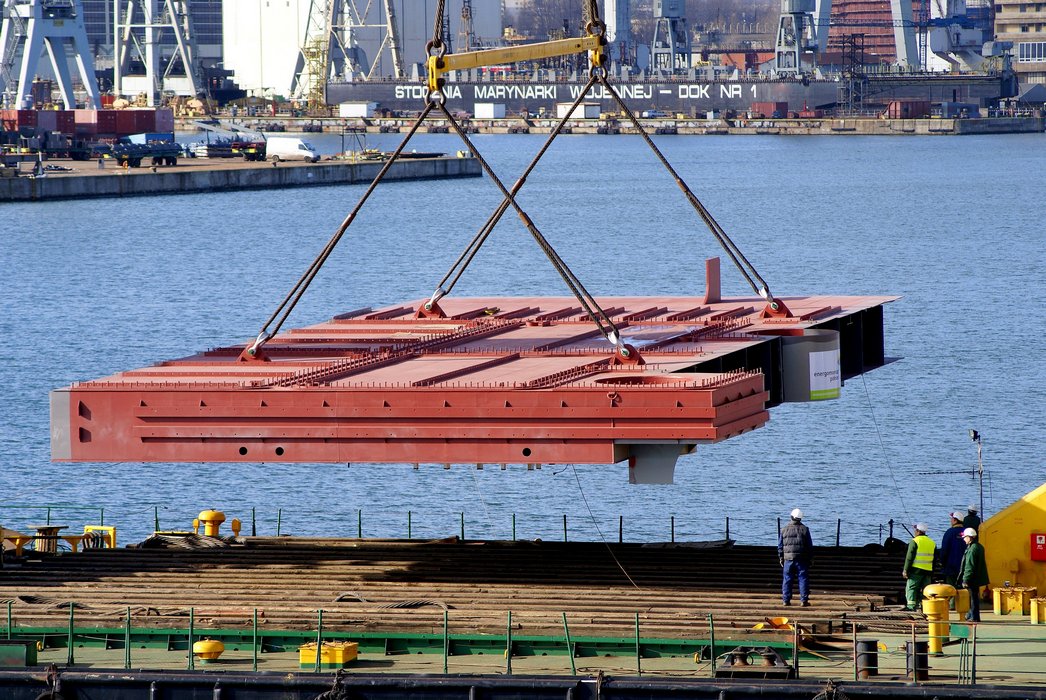 Element prototypowej jednostki HiLoad DP w Energomontażu Północ Gdynia