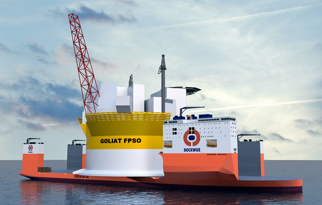 Goliat, jeden z największych i najbardziej innowacyjny półzanurzalny statek FPSO