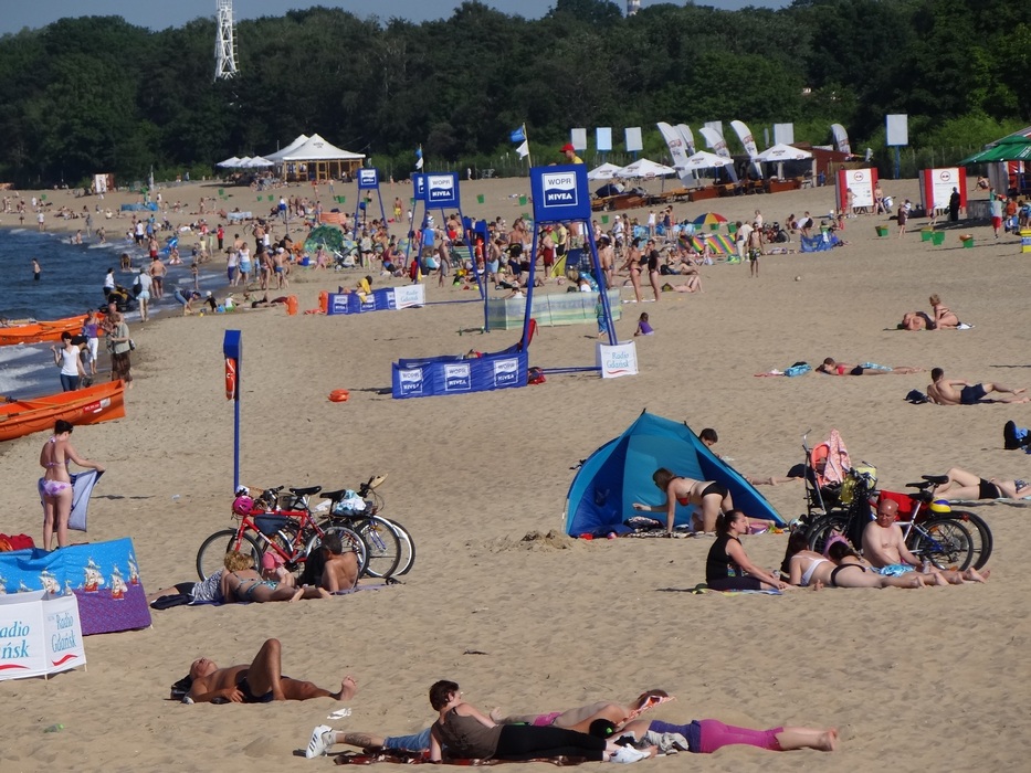 Plaża w Gdańsku-Brzeźnie
