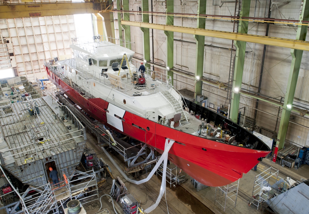 Mid-Shore Patrol Vessels w trakcie budowy w Irving Shipbuilding Mid-Shore Patrol Vessels w trakcie budowy w Irving Shipbuilding