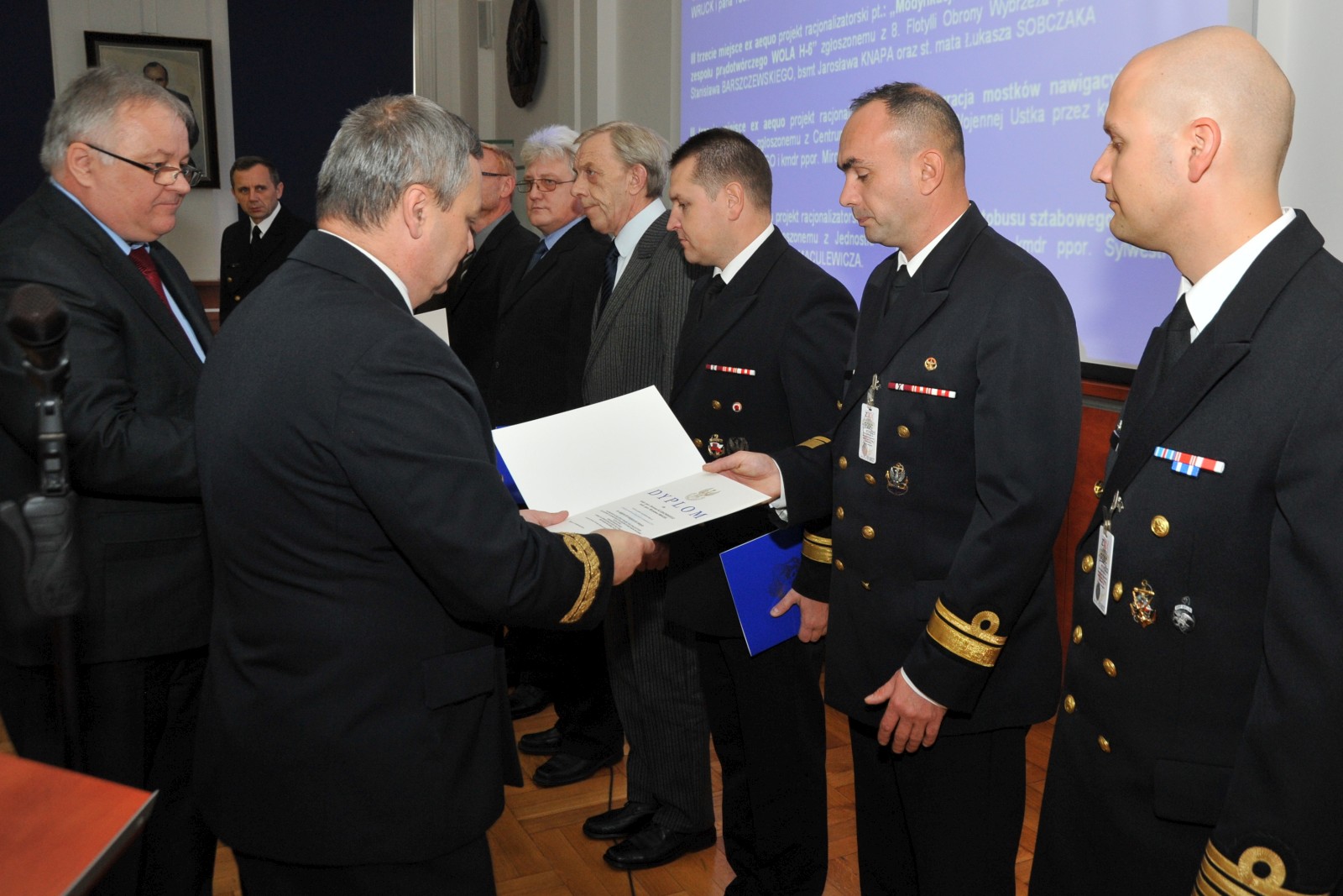 Podsumowanie konkursu na najlepszy projekt racjonalizatorski zastosowany w Marynarce Wojennej w 2012 roku