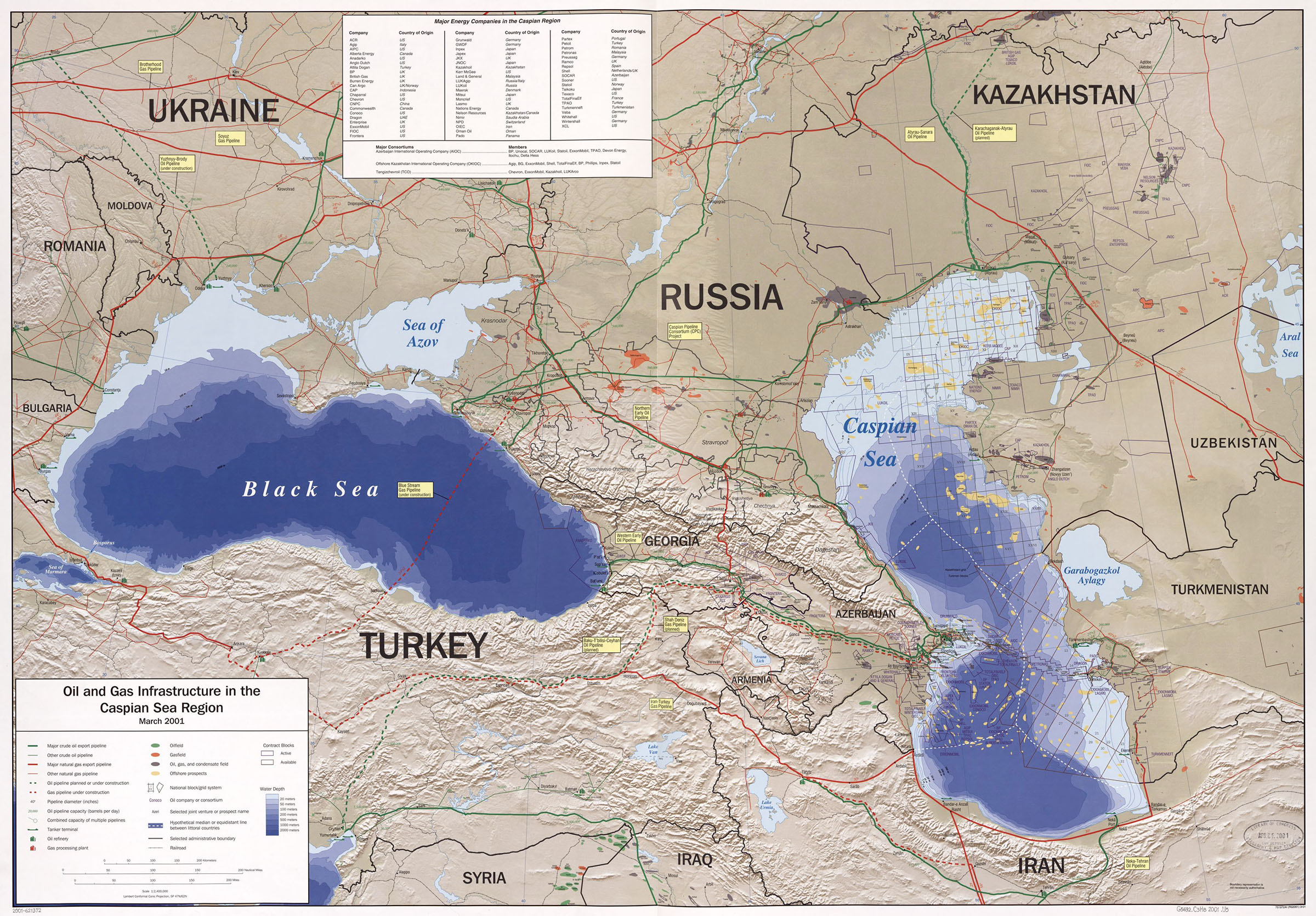 Infrastruktura naftowo-gazowego przemysłu wydobywczego rejonu Morza Kaspijskiego