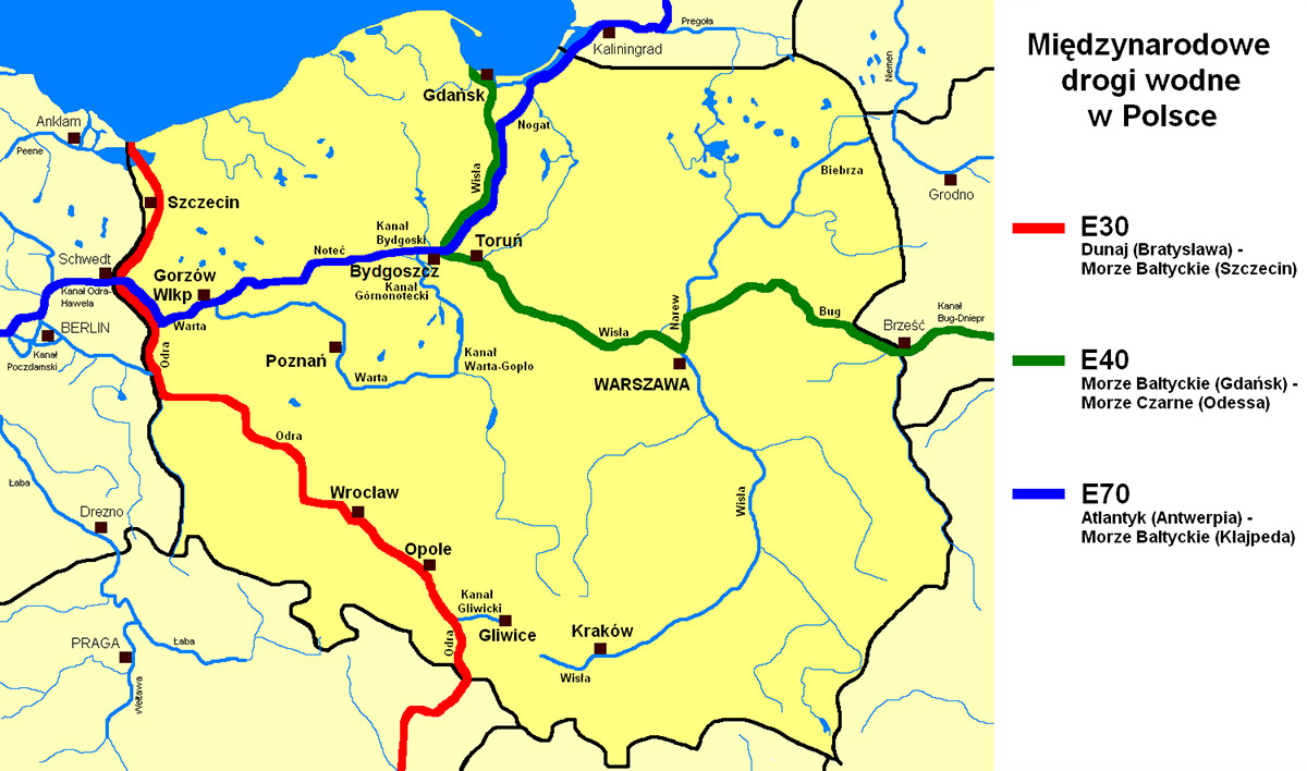 Śródlądowe drogi wodne w Polsce Śródlądowe drogi wodne w Polsce