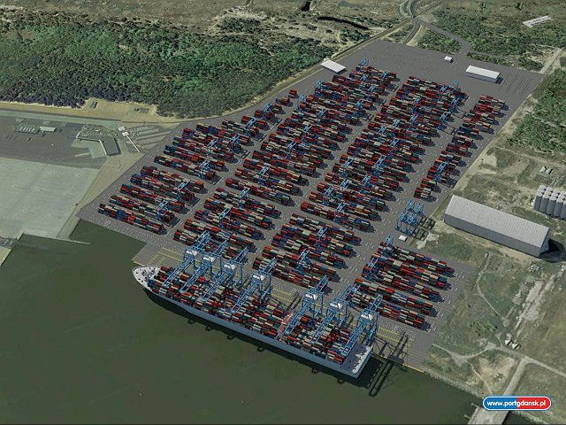 Wizualizacja rozbudowy Terminalu Kontenerowego