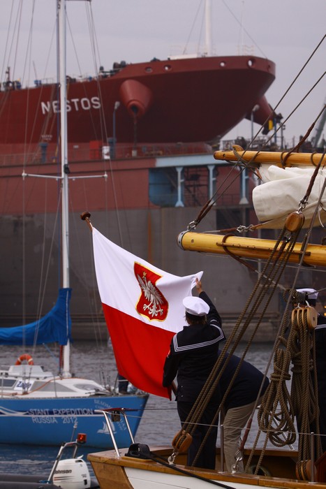 Bandera na żaglowcu!