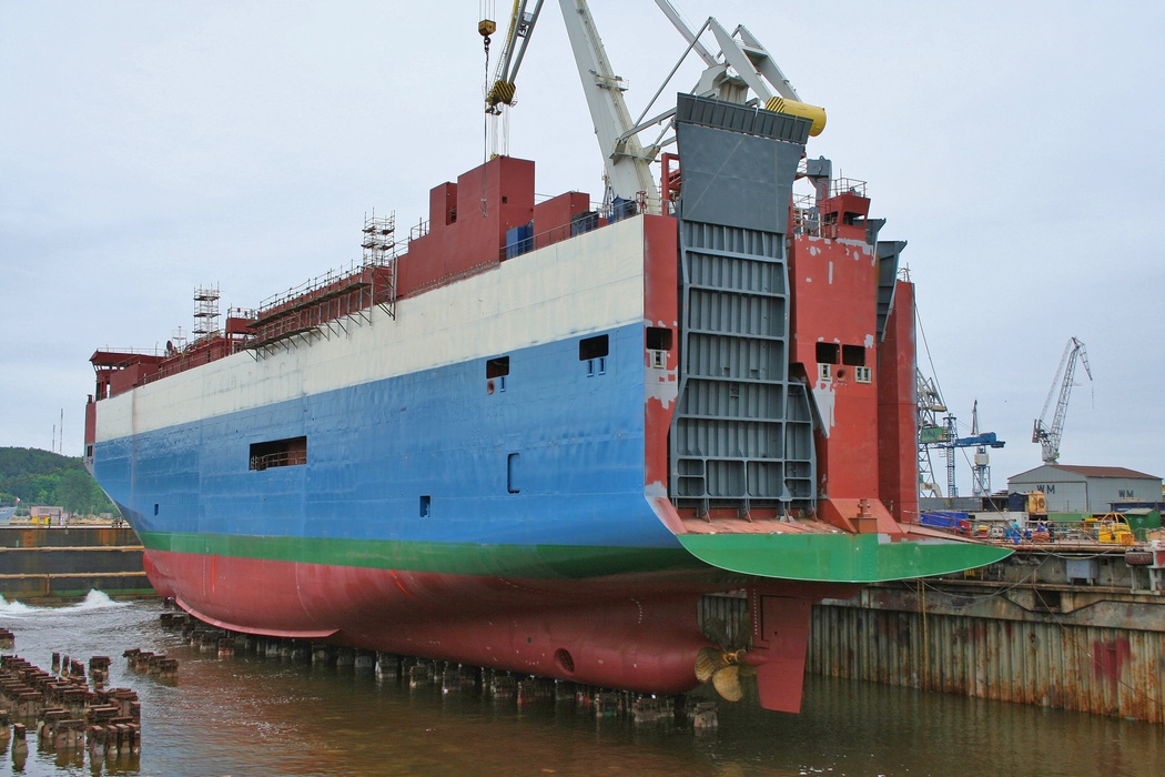 Baltic Ace w czasie wodowania 3 czerwca 2007 roku