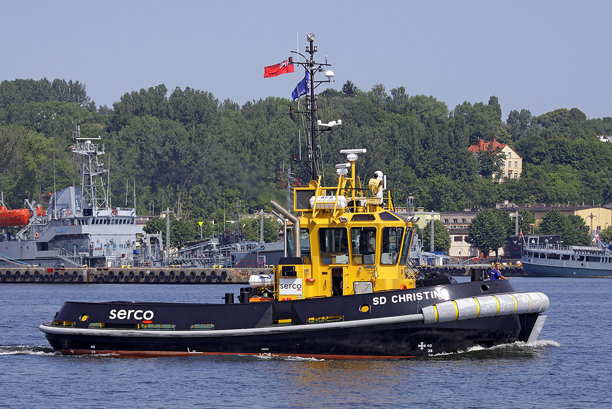 Mały holownik SD Christine przekazany w 2010 roku przez Damen Shipyards Gdynia
