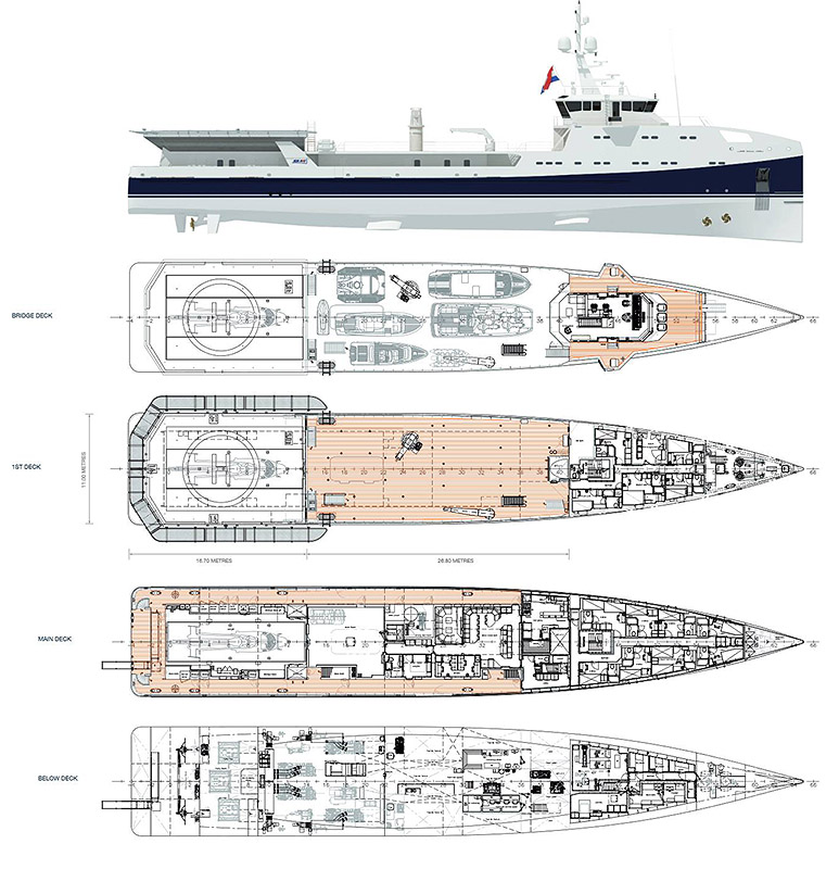 Jednostka typu Sea Axe 9611 - plan ogólny