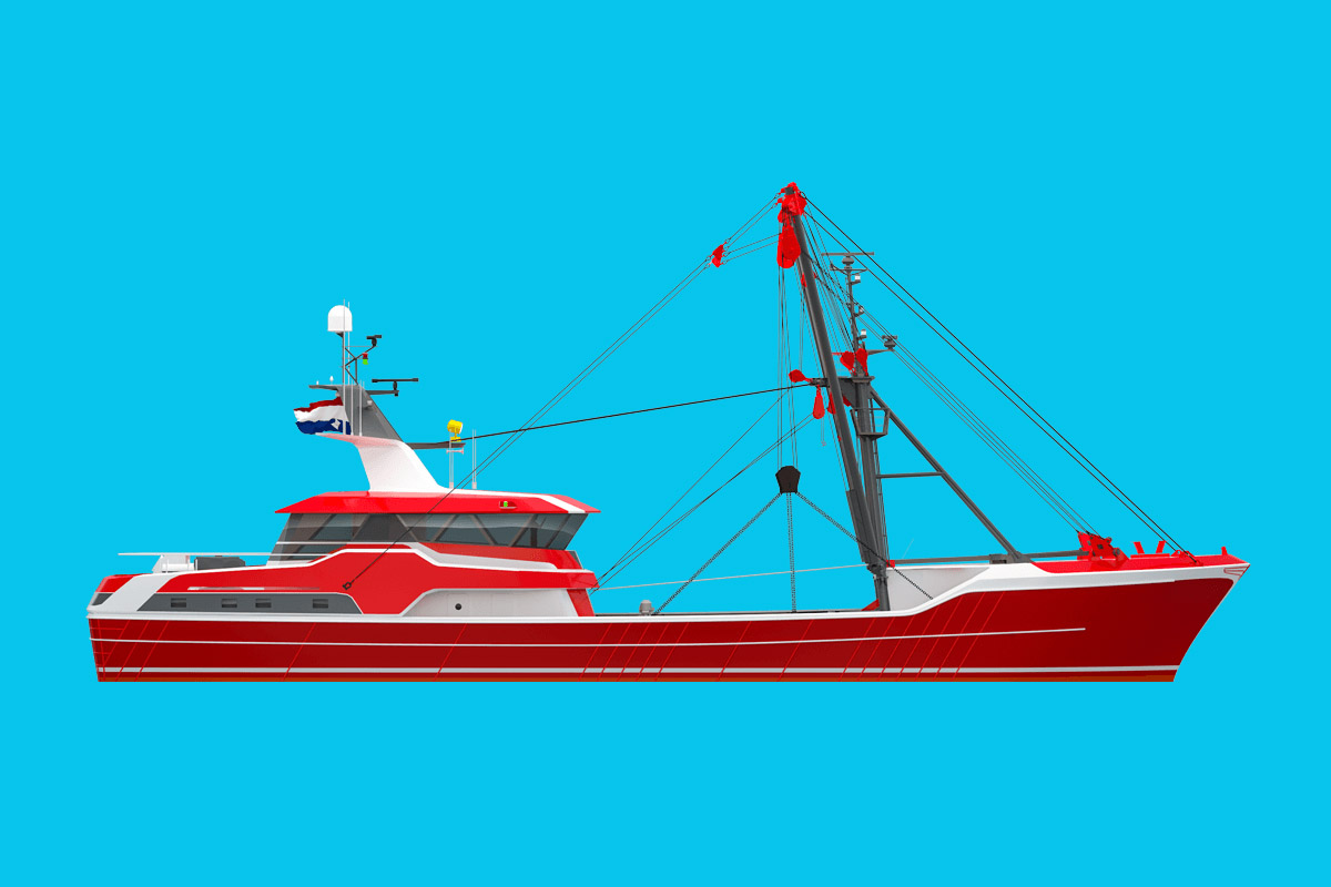 Trawler projektu BT3808 stoczni Maaskant - sylwetka