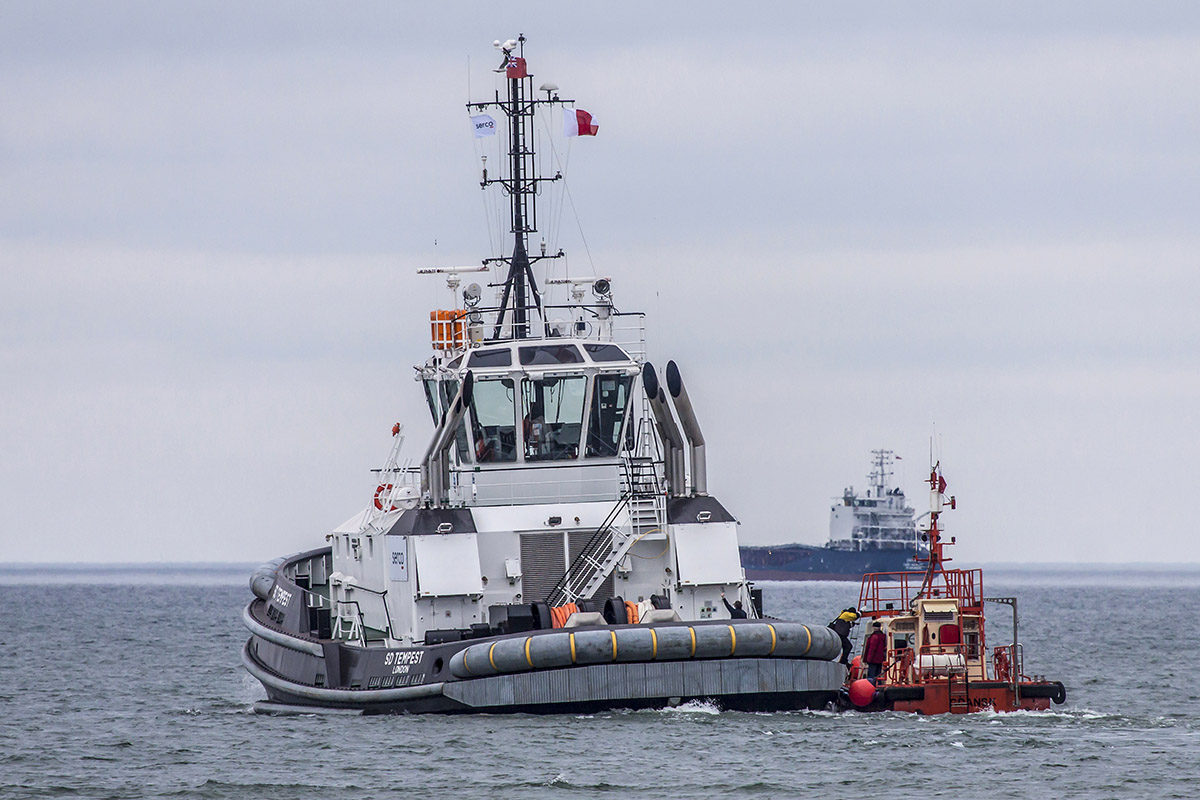 SD Tempest - wyjście z portu Gdańsk do Portsmouth. Fot.: Piotr B. Stareńczak
