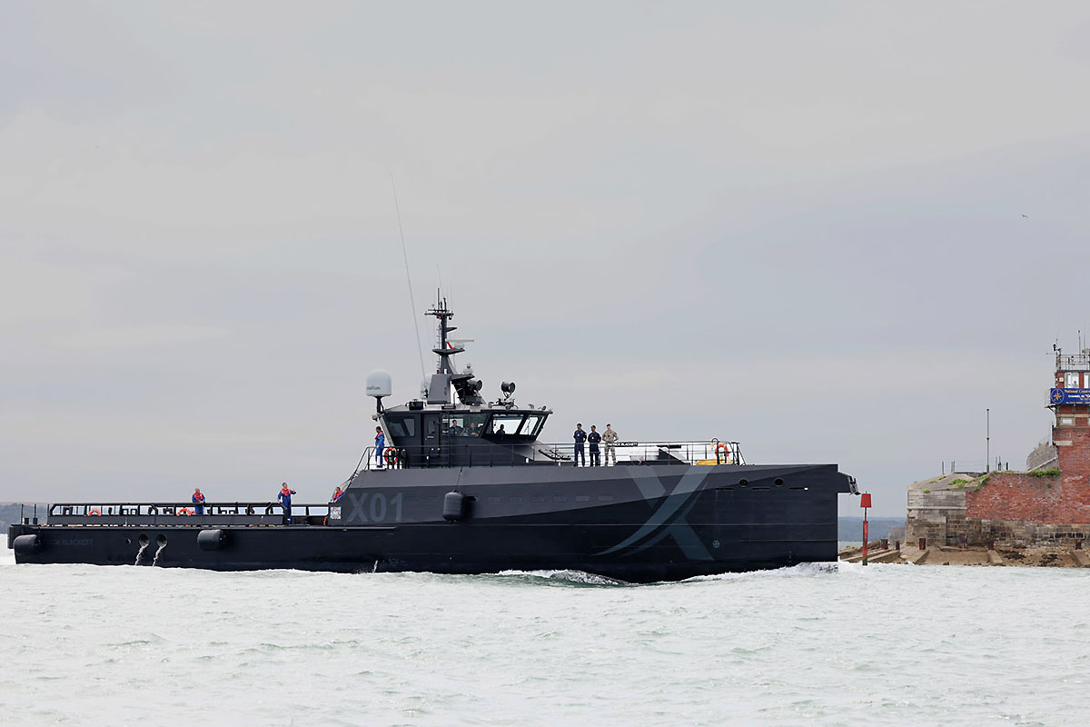 Patrick Blackett (X01) - nowy okręt Royal Navy powstał częściowo w Polsce