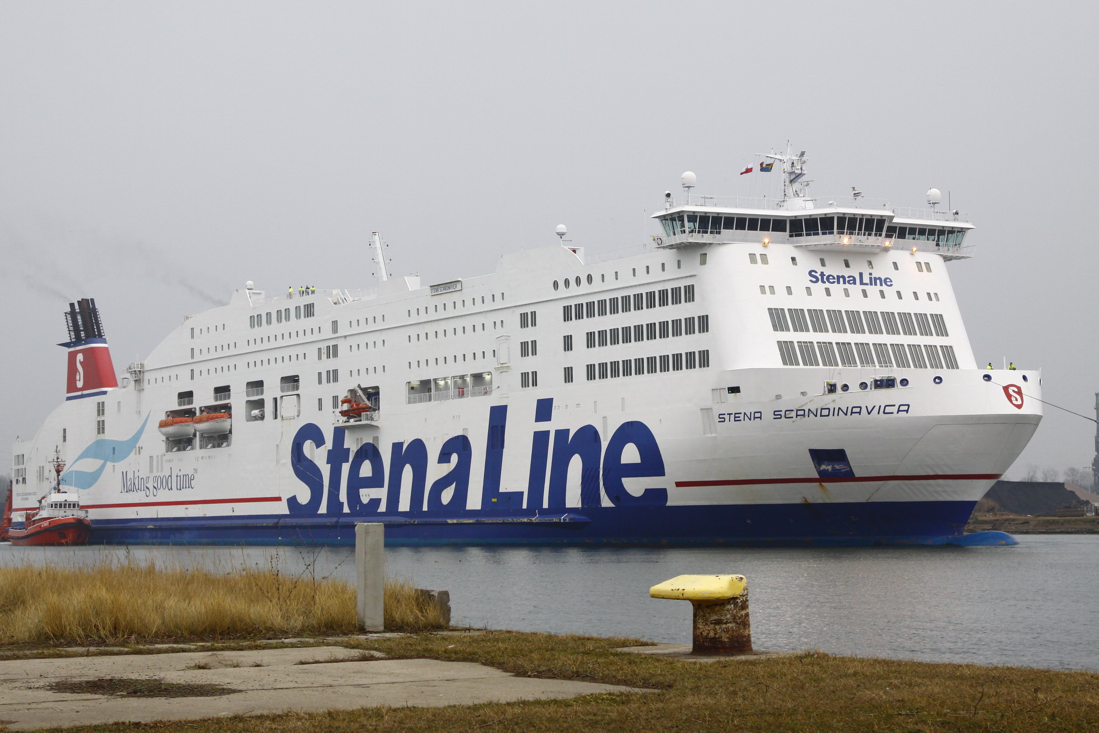 Prom Stena Scandinavica w gdańskim porcie