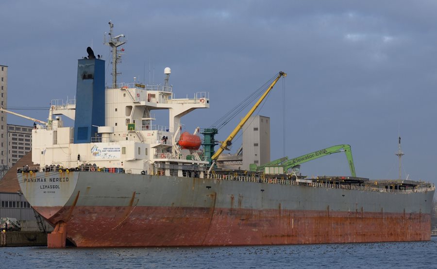 Panamax Nereid w Szczecinie Fot. Przemysław Wójcik