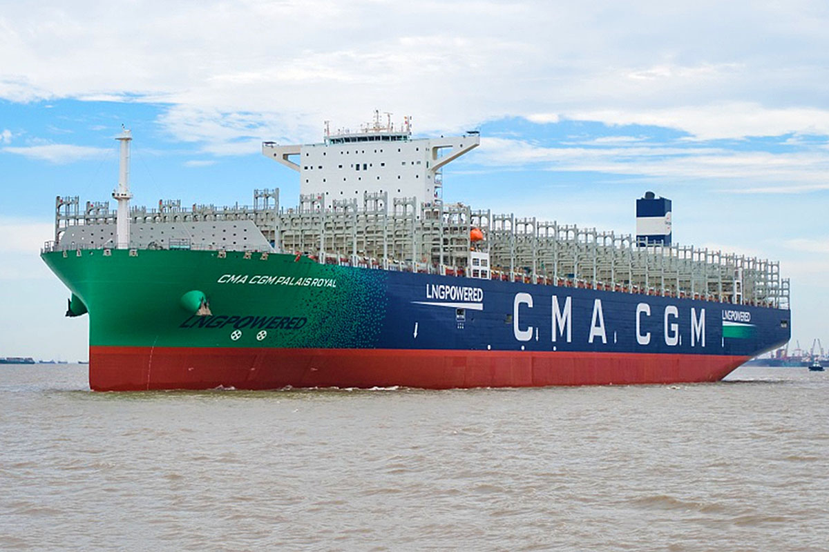 CMA CGM Jacques Saade - pierwszy wielki kontenerowiec z ...