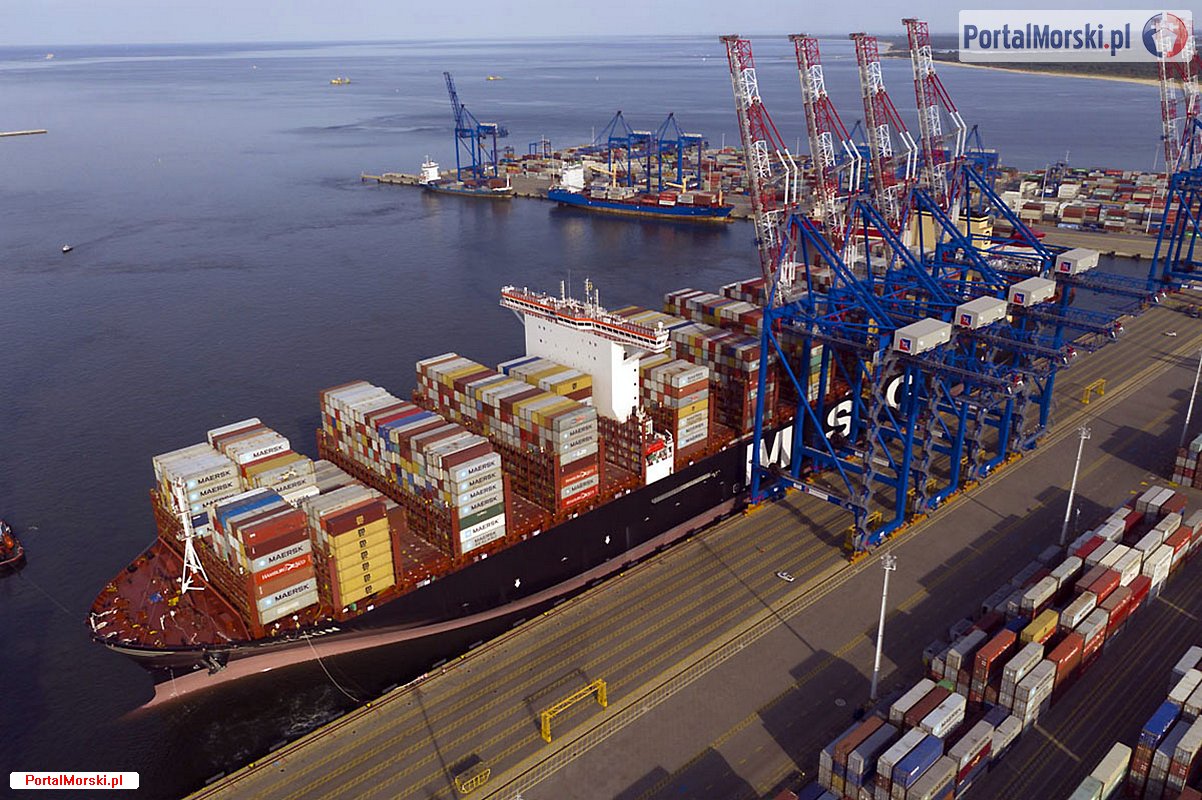 MSC Gülsün - wejście do Gdańska. Fot.: Marcin Koszałka