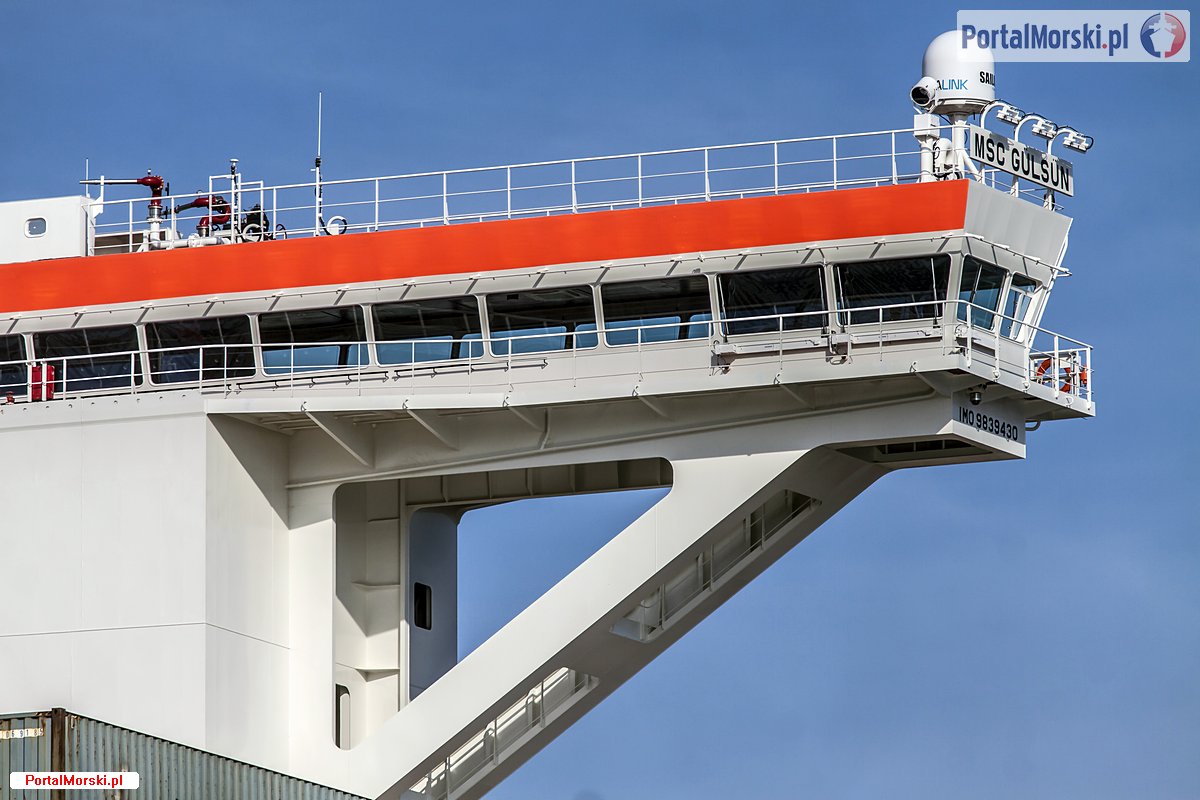 MSC Gülsün - wejście do Gdańska. Fot.: Piotr B. Stareńczak