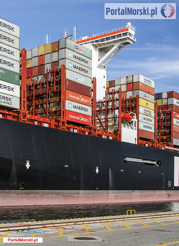 MSC Gülsün - wejście do Gdańska. Fot.: Piotr B. Stareńczak