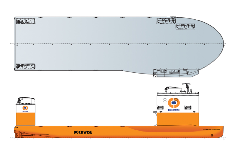 Dockwise Vanguard - profil i plan