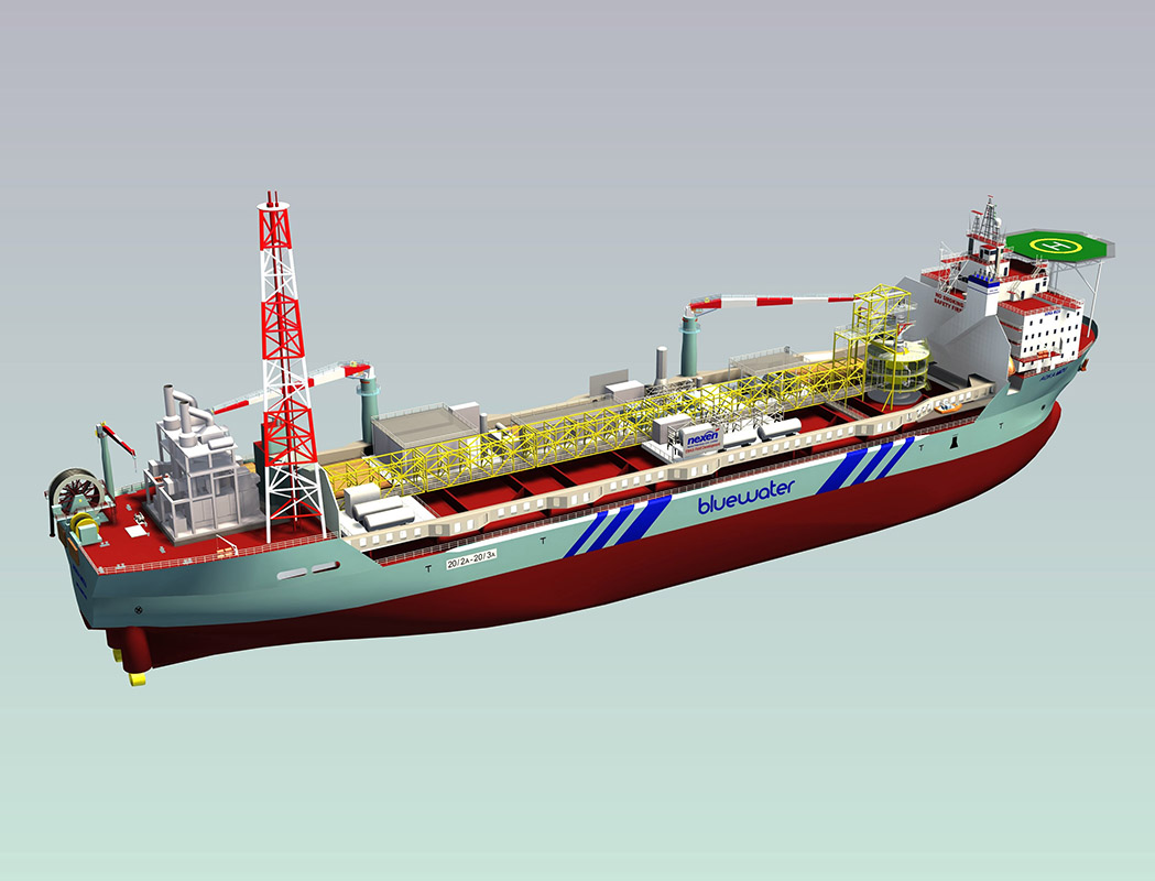 FPSO Aoka Mizu - renderyzacja komputerowa