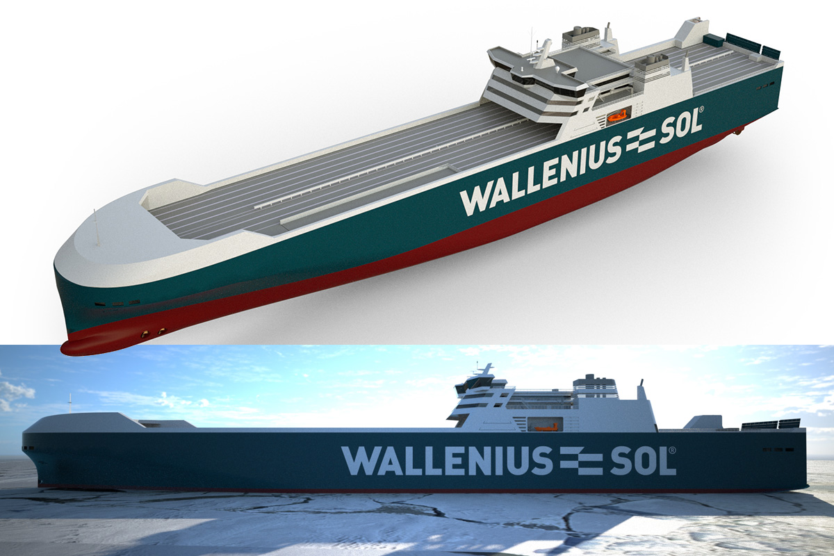 Duże statki ro-ro żeglugi bliskiego zasięgu zamówione przez Wallenius SOL - wizualizacja