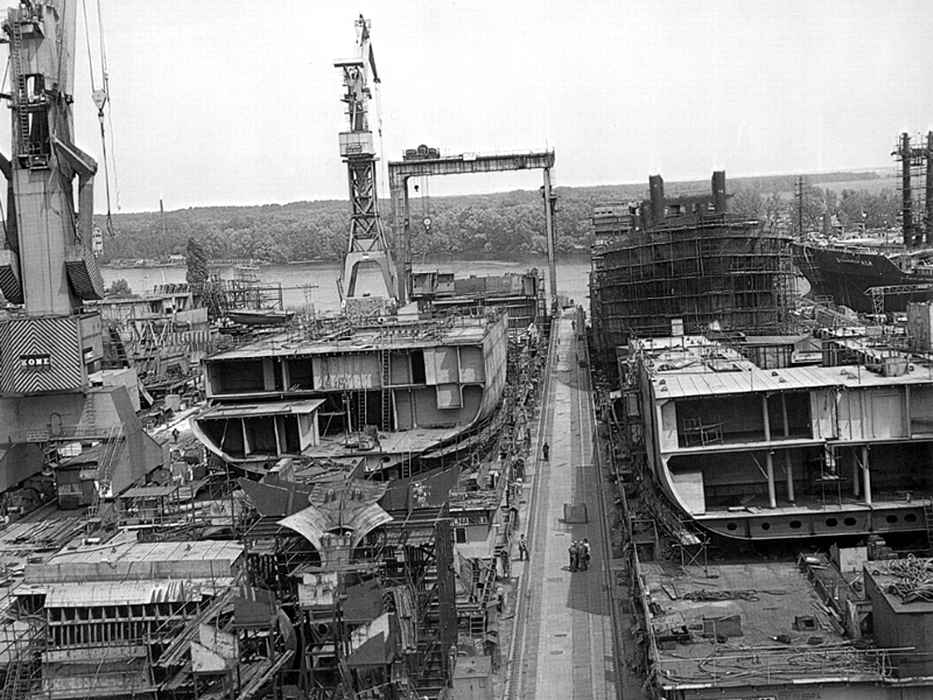 Stocznia Szczecińska w 1975 r.