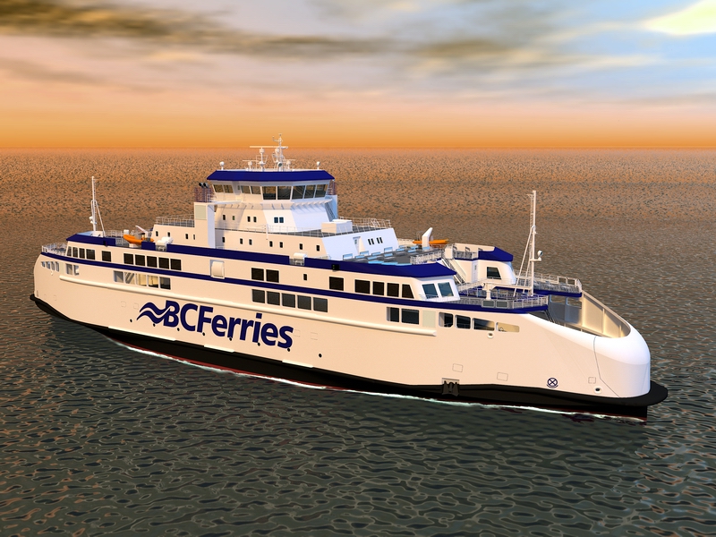 Wizualizacja promów budowanych w Gdańsku